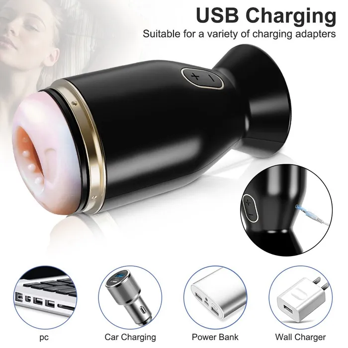 soniker Male Masturbators Automatic Sucking Real Vagina Vibrator Masturbation Glans Trainer Sex Machine Female Sex Toys