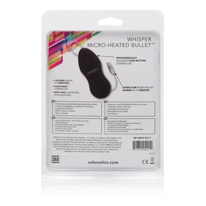 Whisper Micro Heated Bullet CalExotics Female Sex Toys