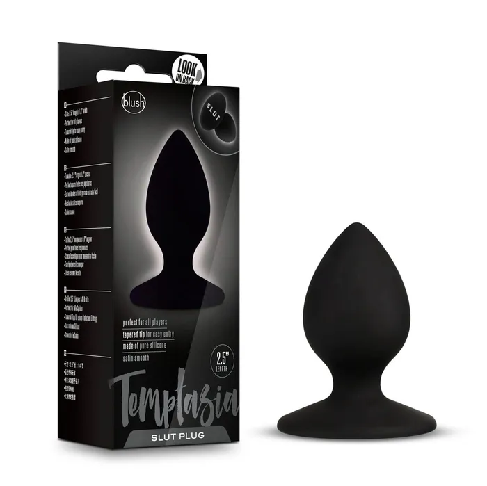 Blush Temptasia Black Slut Plug Blush Anal