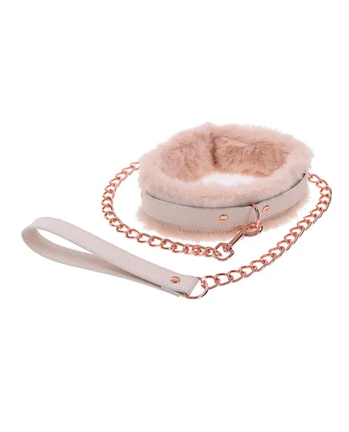 Sportsheets Couples Sex Mischief Peaches n CreaMe Fur Collar Leash 