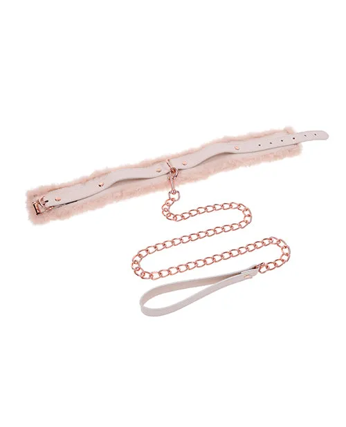 Sportsheets Couples Sex Mischief Peaches n CreaMe Fur Collar Leash 