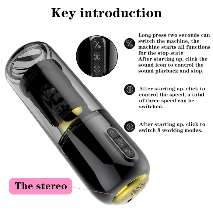Lusty Age Male Sex Toys Fully Automatic Thrusting Rotating Masturbation Stroker