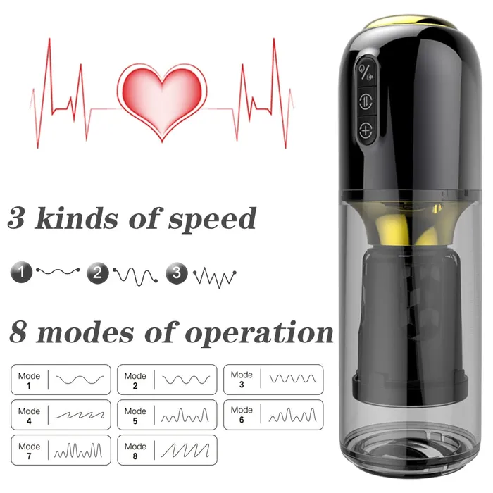 Lusty Age Male Sex Toys Fully Automatic Thrusting Rotating Masturbation Stroker