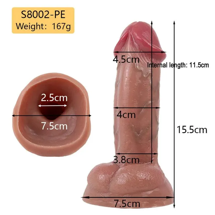 Xinghaoya Dildos 6 Inches Large Silicone Realistic Cock Sleeve