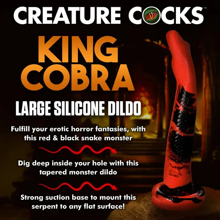 Creature Cocks Dildos King Cobra Silicone Dildo 14 Inch