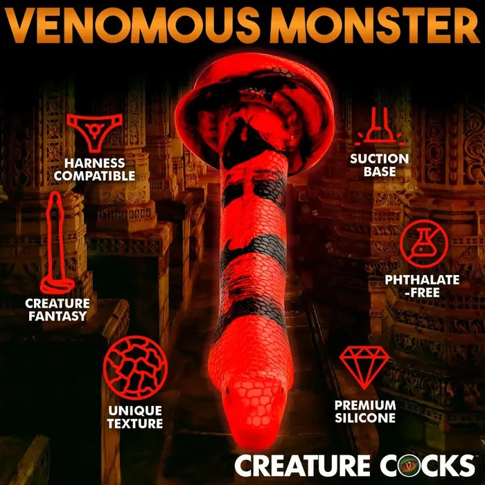 Creature Cocks Dildos King Cobra Silicone Dildo 14 Inch