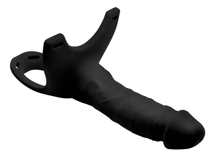 Female Sex Toys Size Matters Silicone Dildo Hollow Strapon Black Penis Sheath Female Sex Toys Size Matters Silicone Dildo Hollow Strapon Black Penis Sheath