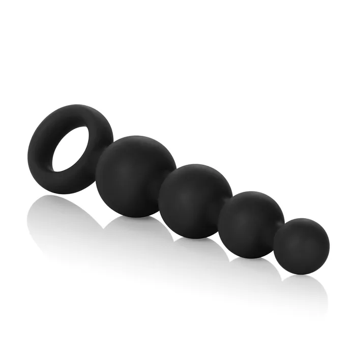 Silicone Booty Beads Black CalExotics Anal Silicone Booty Beads Black CalExotics Anal
