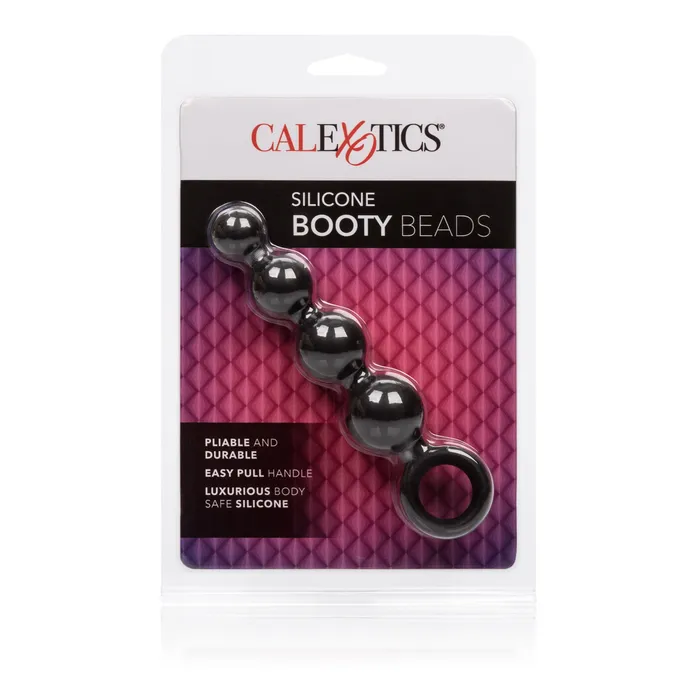 Silicone Booty Beads Black CalExotics Anal Silicone Booty Beads Black CalExotics Anal