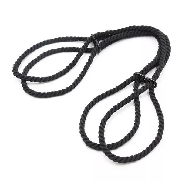 Anal Idea 2344DL Black Rope Hogtie Cuffs MEGA Deal