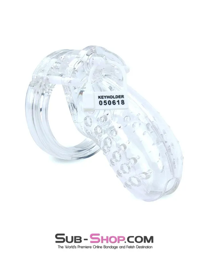 Aria 1623AR Short Stockade Clear Cage Male Chastity Device MEGA Deal Male Sex Toys