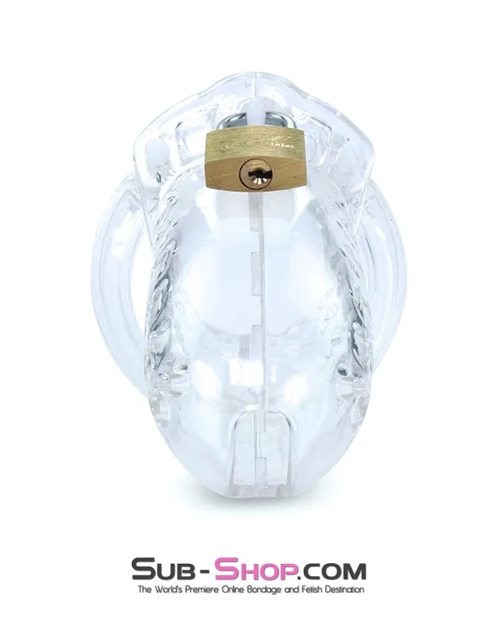 Aria 1623AR Short Stockade Clear Cage Male Chastity Device MEGA Deal Male Sex Toys