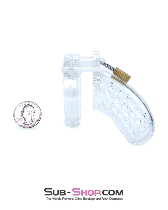 Aria 1623AR Short Stockade Clear Cage Male Chastity Device MEGA Deal Male Sex Toys