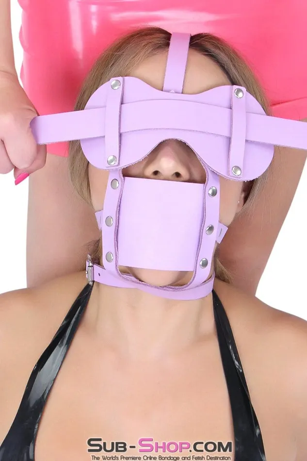 Autumn Vibrators 3428A Purple Silencer Panel Style Ballgag Trainer