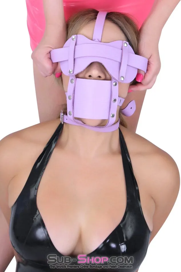 Autumn Vibrators 3428A Purple Silencer Panel Style Ballgag Trainer
