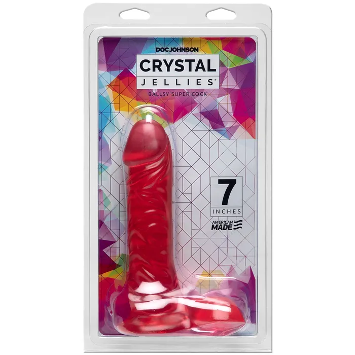 Doc Johnson Dildos Crystal Jellies 7 Inch Realistic Super Cock Toy for Ultimate Pleasure