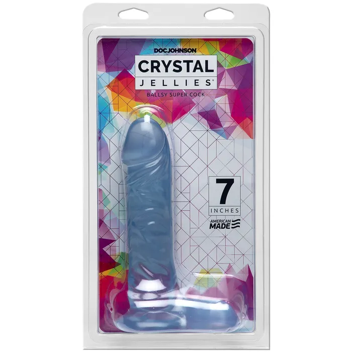 Doc Johnson Dildos Crystal Jellies 7 Inch Realistic Super Cock Toy for Ultimate Pleasure