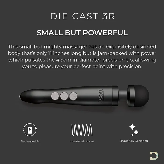 Doxy Vibrators Doxy Die Cast 3R Wand Vibrator Discontinued